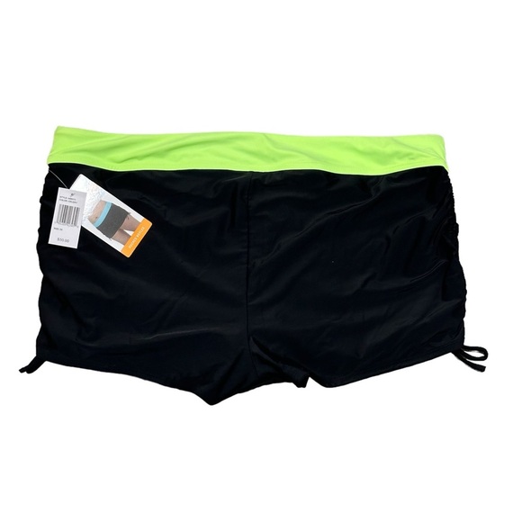 Zeroxposur 3X Swim Shorts Hybrid Trunks Boxers Black Swimwear Ruched Boardshort - Picture 4 of 8